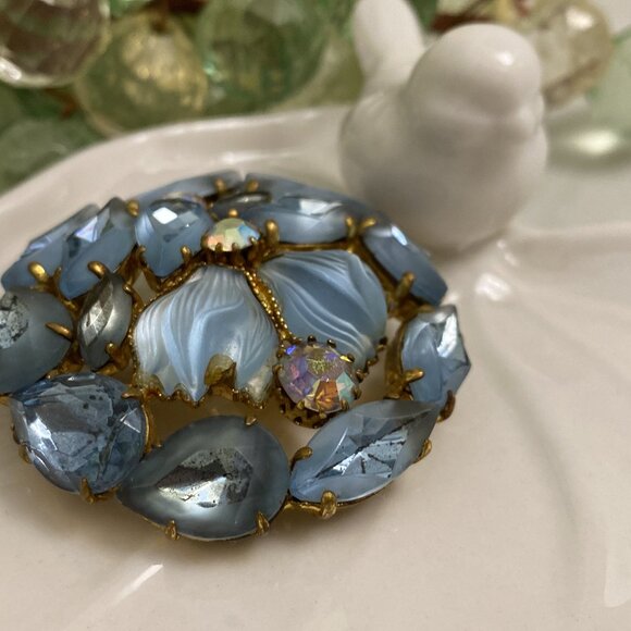 JULIANA D&E STYLE GIVRE RHINESTONE BROOCH - Picture 6 of 10